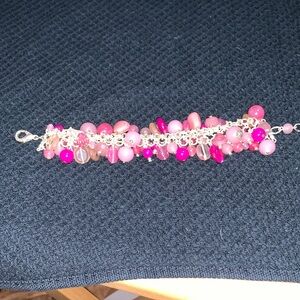 Chic Pink Beaded Bracelet